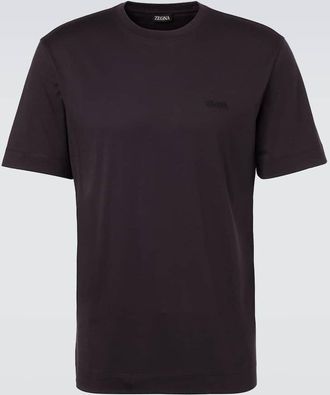 Ermenegildo Zegna Logo cotton jersey T-shirt