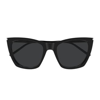 Saint Laurent Sunglasses, female, Black, Size: 55 MM Kate Thin Sunglasses