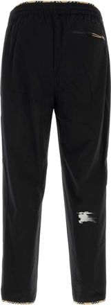 Burberry Mens Stretch Nylon Joggers Black Elastane