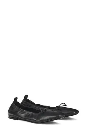 AGL Memy Ballet Flat in Black Nappa at Nordstrom Rack, Size 5.5Us / 35.5Eu