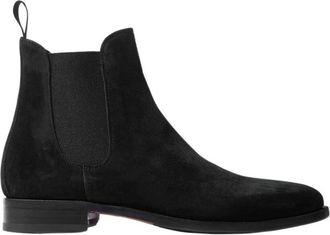 Scarosso Giancarlo Su&egrave;de Laarzen - Heren - Chelseaboots - Zwart - 45 EU - Su&egrave;de - Schoenen