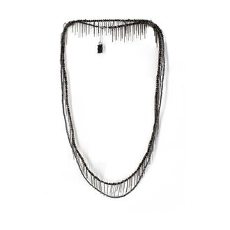 PANICALE Necklaces, female, Black, Size: ONE SIZE Contemporary Beaded Necklace