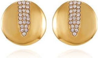 Vince Camuto Pav&eacute; Crystal Disc Drop Earrings in Gold Tone at Nordstrom Rack