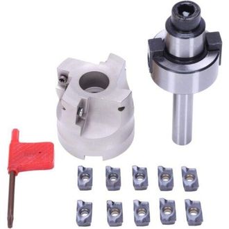 OEM Ac12 Fmb22 + Fresa Angular 400r De 50 Mm + 10 Piezas De Carburo Apmt1604 Con Llave Para Herramientas De Fresado