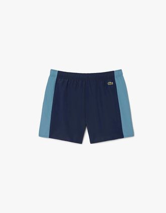 Lacoste Mens Colour Block Swim Trunks - Navy - Size: 32/30/31