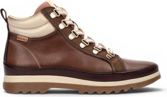 Pikolinos Pikolinos Womens Brown Leather Trainers Sneaker Winter Lace-up Boots - Vigo