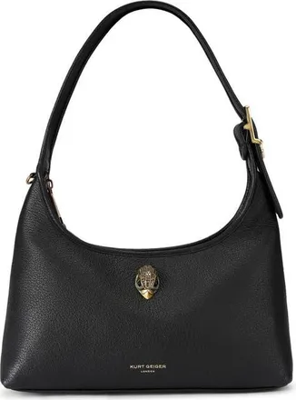 Kurt Geiger Kurt Leather Shoulder Bag in Black at Nordstrom