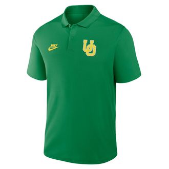 Nike Oregon Primetime Victory Legacy Vault Logo Nike Mens Dri-FIT College Polo in Green | 35830DUOV-J2A