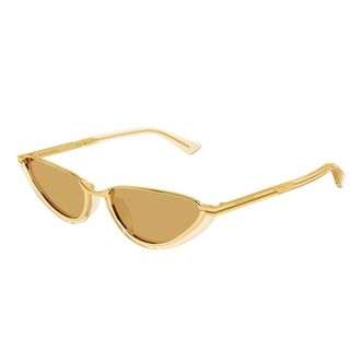 Bottega Veneta Sunglasses, unisex, Yellow, Size: 56 MM Cat Eye Sunglasses
