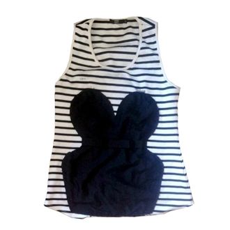 Markus Lupfer stripe bodice top Size L