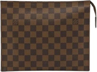 Louis Vuitton Pre-owned Clutches, female, Brown, Size: ONE SIZE Pre-owned Damier Toiletry Pouch 26