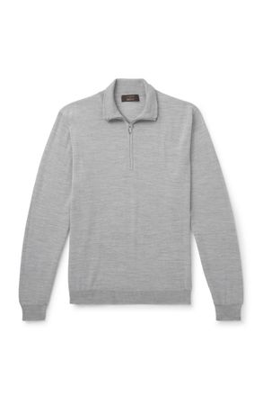 Slowear Slim-Fit Flexwool Half-Zip Sweater