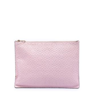 Loewe Pre-owned LOEWE Embossed Anagram Calfskin Repeat Pouch Ladies G5FWA8YTI5POES7S