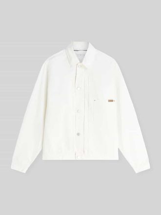 Tommy Hilfiger Regular Fit Blouson aus Denim in Weiss, Gr&ouml;&szlig;e XXL