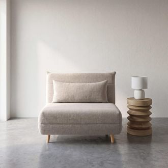 Maisons du monde Sof&aacute; cama de 1 plaza beige