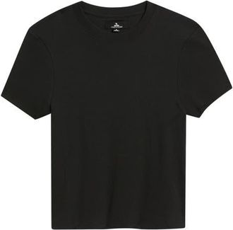 Rip Curl Classic Fitted Stretch Cotton T-Shirt in Black at Nordstrom, Size X-Small