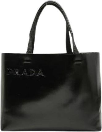 Prada Pre-owned Vintage Tote Bag - Dames - Vintage Shopper - Zwart - ONE Size - Leer - Vintage