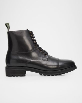 Ralph Lauren Bryson Leather Combat Boots