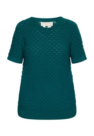 Usha Gebreide trui Dames turkoois