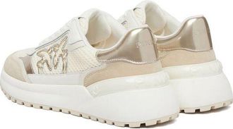 Pinko Womens Sneakers Milk-Light Gold Footwear Sports