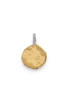 Monica Vinader Siren Diamond Coin Pendant in 18K Gold Vermeil /Diamond at Nordstrom