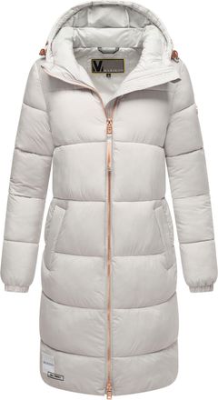 Marikoo lange dames gewatteerde winterjas met capuchon - Nomadiaa