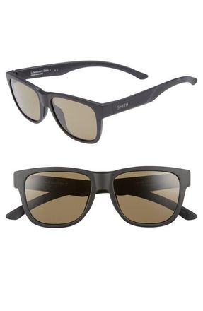 Smith Lowdown Slim 2 53mm ChromaPop Square Sunglasses in Matte Black at Nordstrom