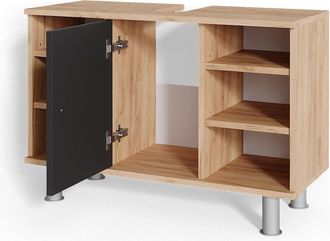 Vicco Mueble Bajo Lavabo Fynn, Antracita, 80 X 54 Cm Vicco