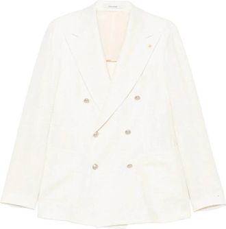 Tagliatore G-Pl 20K Jacket - Heren - Blazers - Beige - L - Leer - Jassen