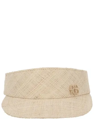 Ruslan Baginskiy KZR035SS26_STR-SRBNATURALSTRAW Straw Visor - Ivory