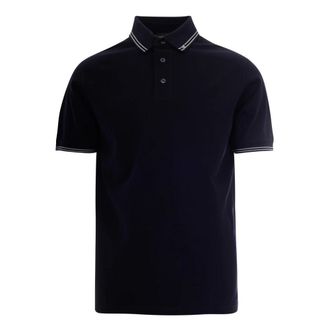 Emporio Armani Polo Shirts, male, Blue, Size: 2XL Iconico 0920