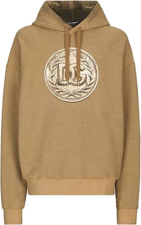 Dolce & Gabbana Stijlvolle Sweatshirt voor Mannen - Heren - Hoodies - Groen - XS - Hoodies & sweatvesten