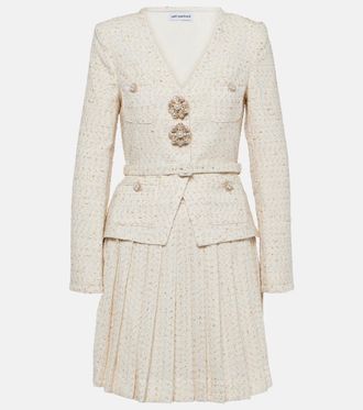 Self Portrait Miniabito in boucl&eacute;