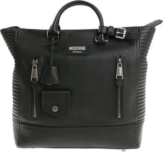 Moschino Biker Shopper - Heren - Shoppers - Zwart - ONE Size - Katoen - Tassen