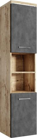 Badplaats Columna De Ba&ntilde;o Paso 35 X 35 X 160 Cm - Roble Casta&ntilde;o Con Gris O