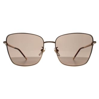 Furla Square Womens Shiny Rose Gold Brown SFU714 Metal - One Size