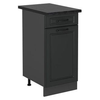 Vicco Mueble Bajo De Cocina R-line, Antracita Casa De Campo, 40 Cm, Et Antracita