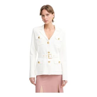 Elisabetta Franchi Donna, Giacche, Bianco, M, new