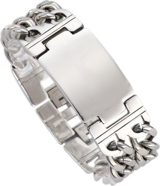 Firetti Armband »Schmuck Geschenk Armkette ID-Platte, Panzerkette«