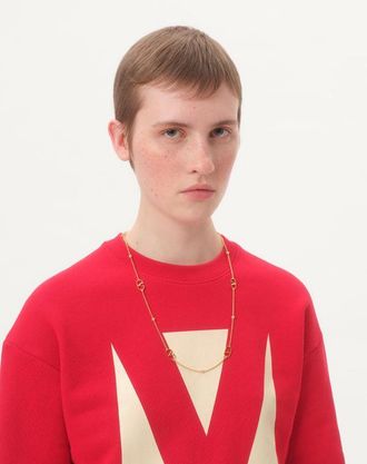 Valentino Garavani Collana Vlogo Signature In Metallo Donna ORO UNI