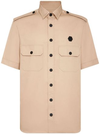 Philipp Plein Plein Gothic cotton military shirt - Neutrals