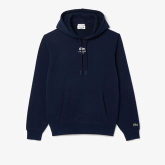 Lacoste Unisex Hoodie met rugprint voor volwassenen (Blauw)