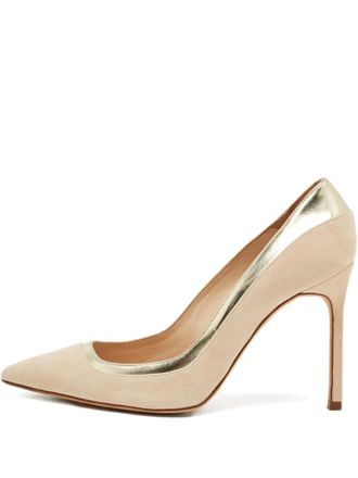 Malone Souliers Pumps met puntige neus - Beige