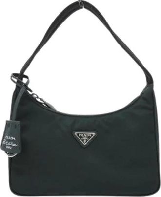 Prada Pre-owned Tessuto Shoulder Bag - - Pre-owned - Donna - Verde - ONE SIZE