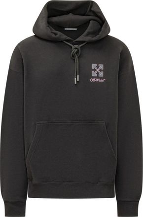 Off-white Black Logo Relaxed Hoodie