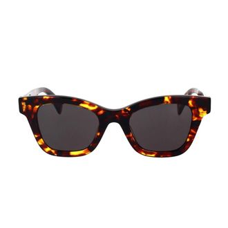 Kenzo Sunglasses, unisex, Brown, 48 MM, Geometric Sunglasses with Havana Acetate Frame and Grey Lenses