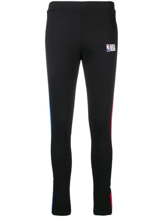 Marcelo Burlon NBA track pants - women - Acetate/Viscose/Polyester/Polyamide - M - Black