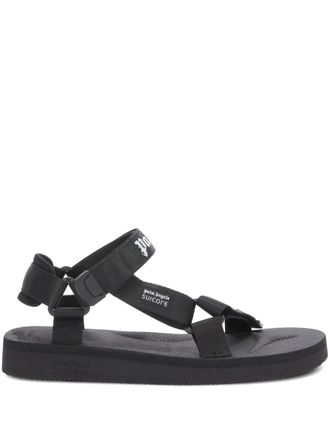 Palm Angels x Suicoke Depa sandals - men - Polyester/Polyamide/Fabric/Rubber/Rubber - 4.5 - Black
