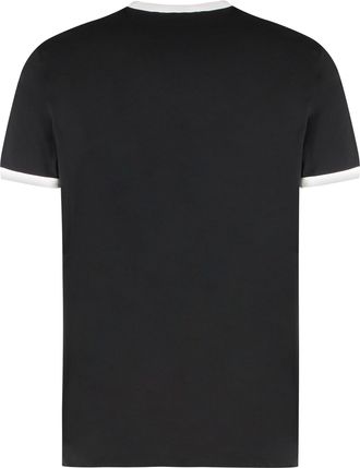 Dolce & Gabbana Mens T-Shirt Round Neck Black Cotton T-Shirts And Polos