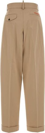 Dsquared2 Womens Jen Giant Trousers Beige Cotton